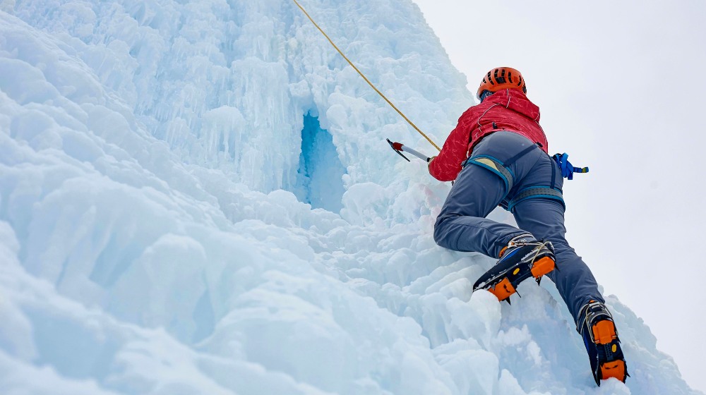 Alpinist Woman Ice Tools Axe Orange | Ice Climbing