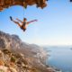 female-rock-climber-falling-cliff-while | Conquering Fear Of Falling When Climbing | The Outside Podcast | Featured