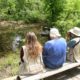 three-people-watching-birds-wetland-forest Extreme Bird Watching | Featured